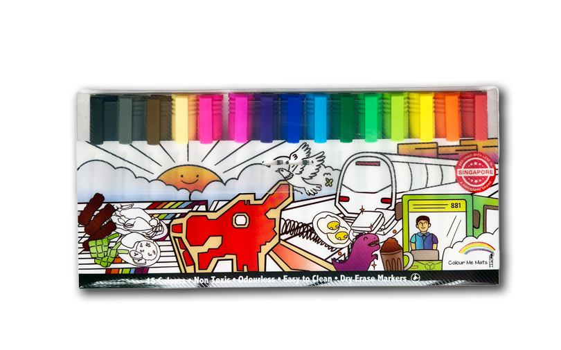 15pc Broad Tip Whiteboard Markers