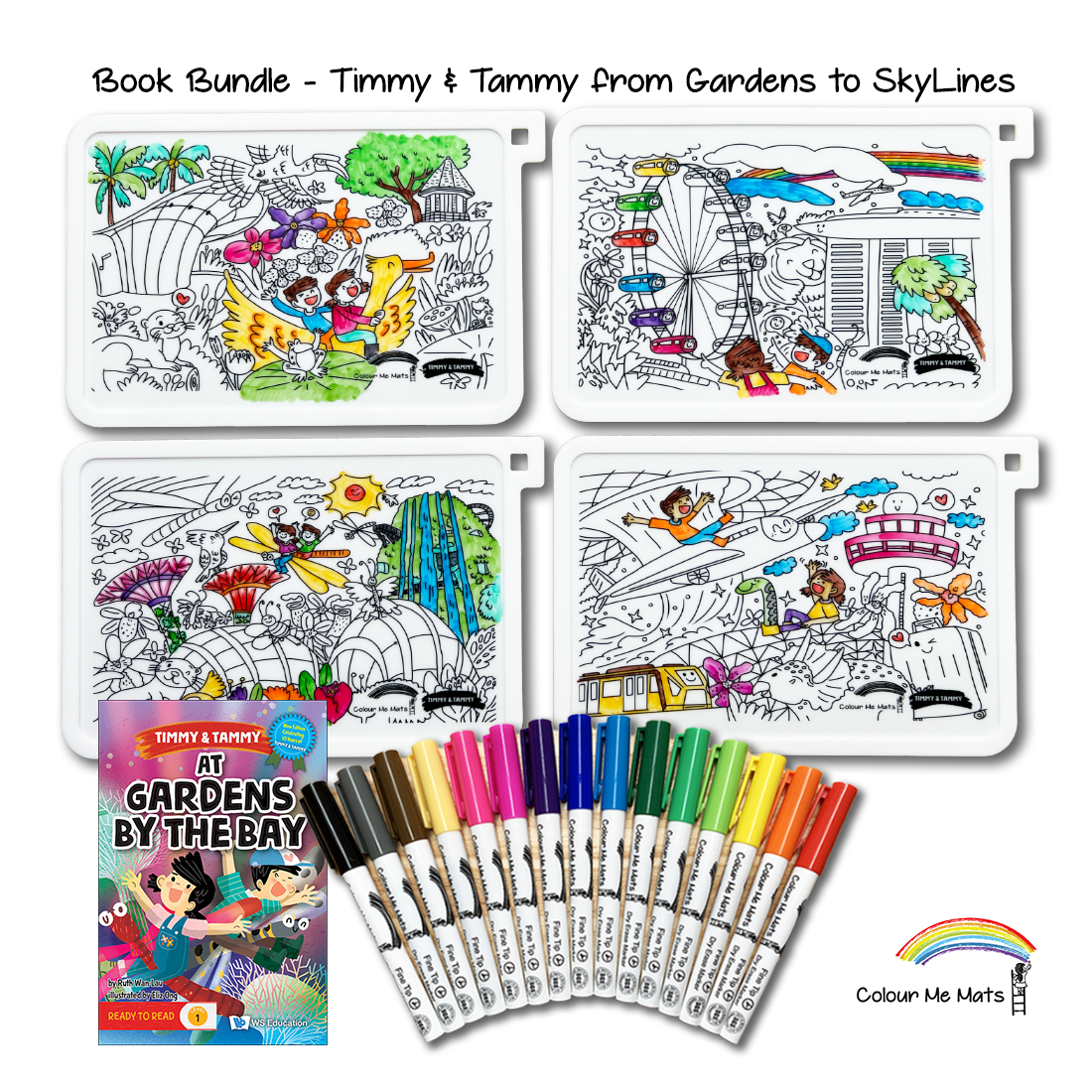 Book Bundle - T&T from Gardens to Skylines (Colouring Mat & Book)