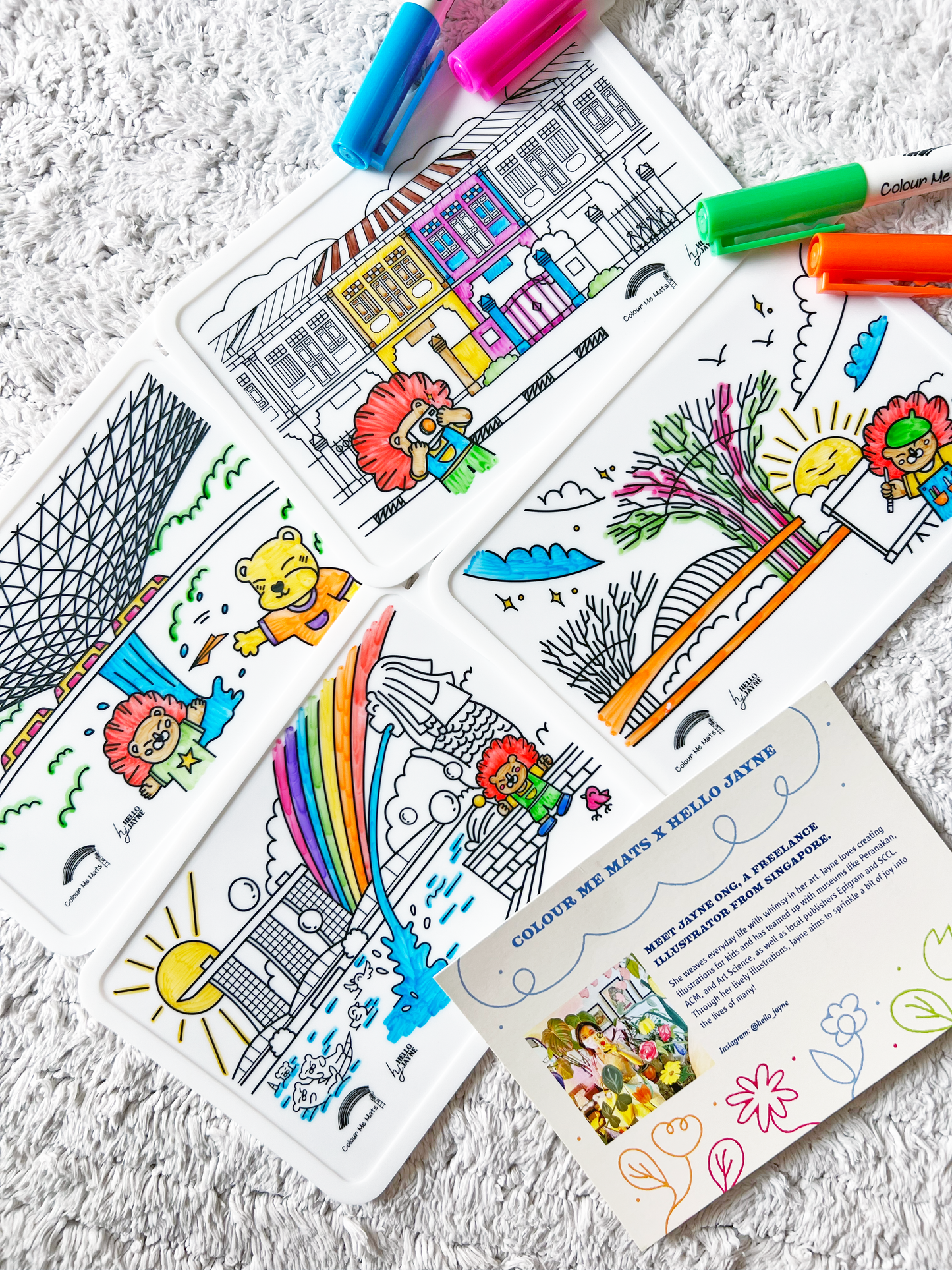 Little Lion explores Singapore (Puzzle Mats)