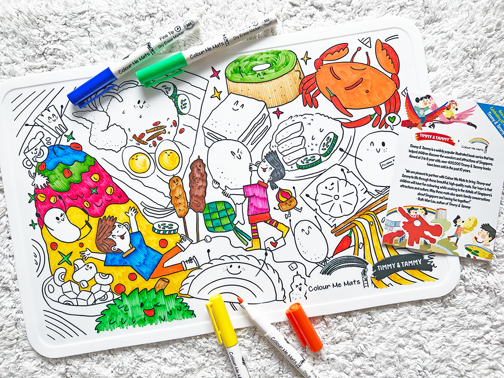 Book Bundle - T&T at the Food Court (Colouring Mat & Book)