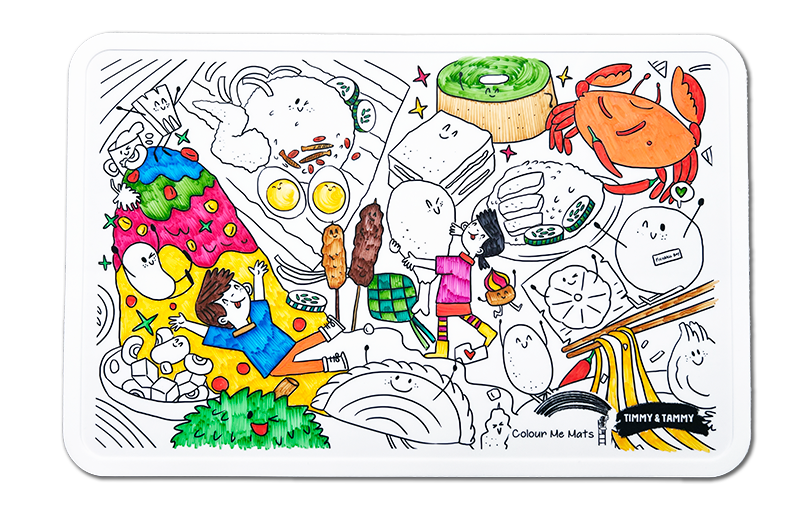 Book Bundle - T&T at the Food Court (Colouring Mat & Book)