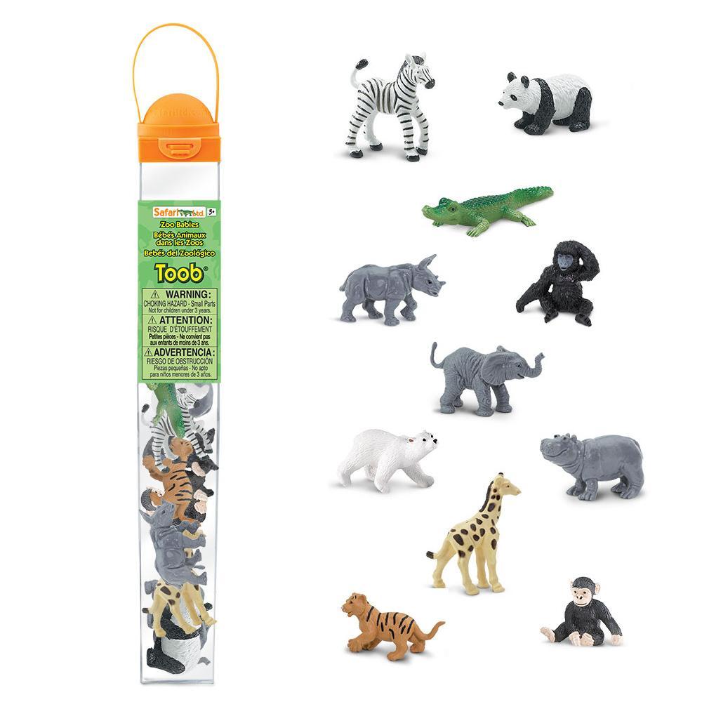 Colour Me Mats x Safari Ltd - ABC Alphabet Zoo Toob Bundle - Reusable Silicone Colouring Mats