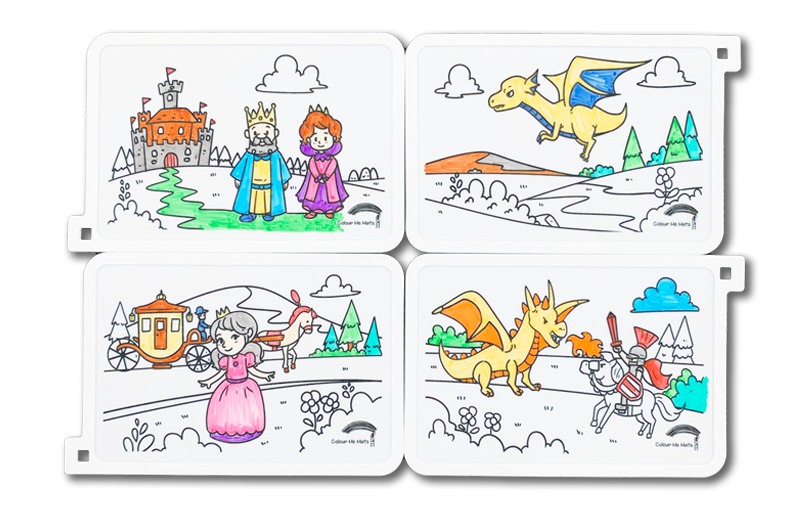 The Princess and the Dragon (Puzzle Mats)