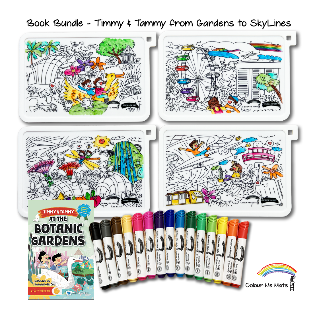 Book Bundle - T&T from Gardens to Skylines (Colouring Mat & Book)