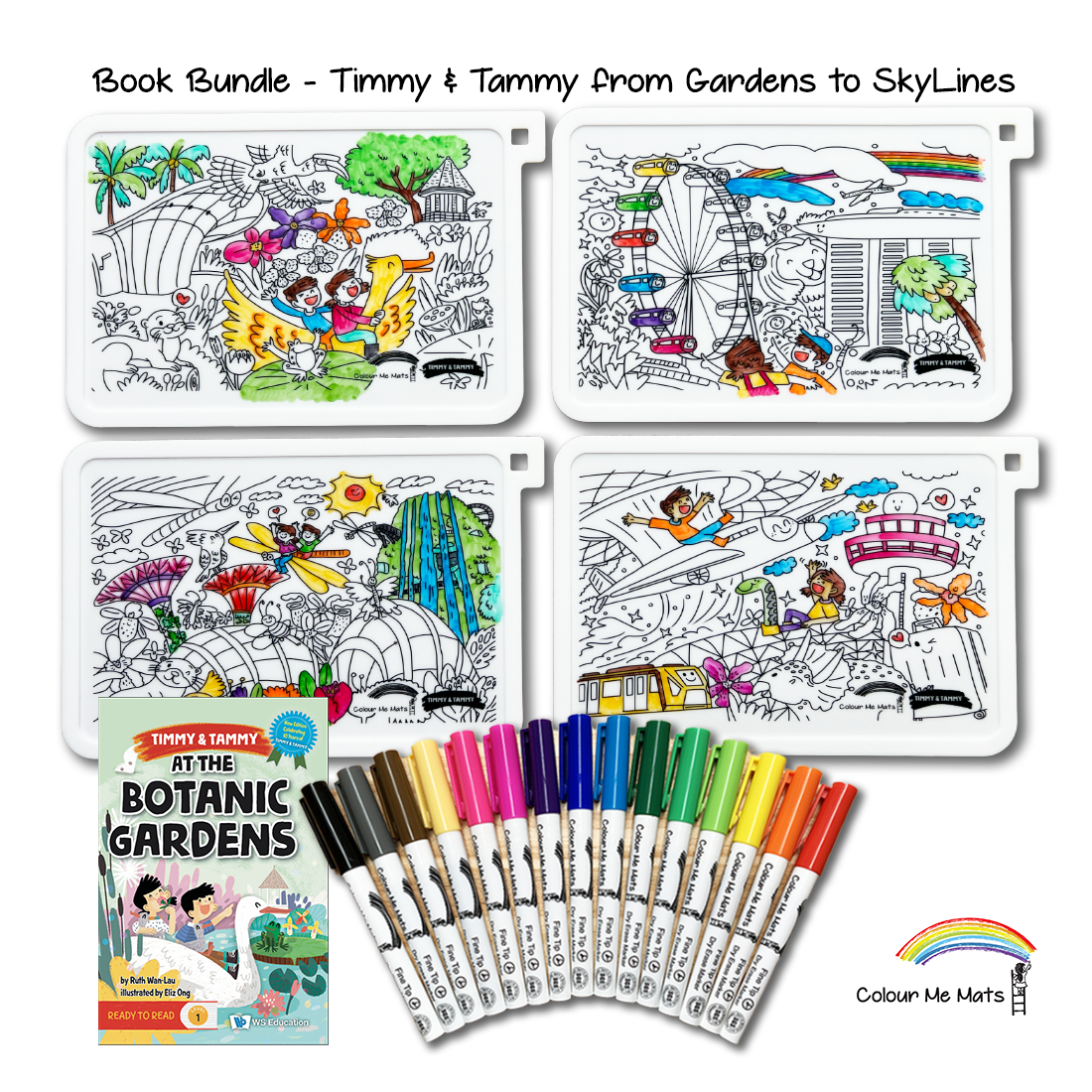 Book Bundle - T&T from Gardens to Skylines (Colouring Mat & Book)