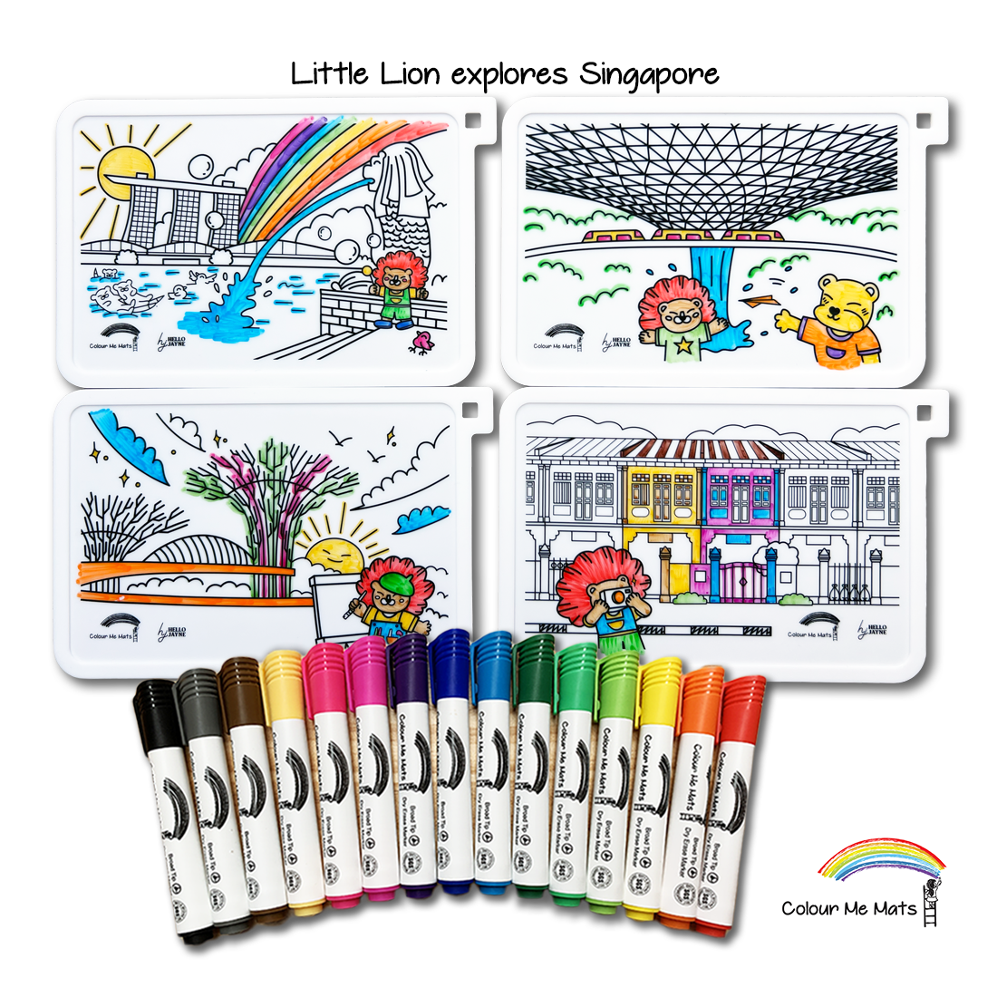 Little Lion explores Singapore (Puzzle Mats)