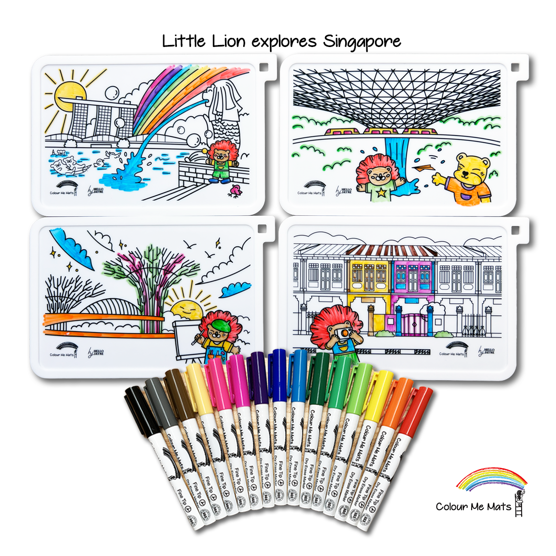 Little Lion explores Singapore (Puzzle Mats)
