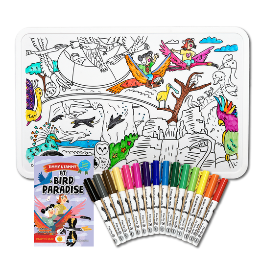 Book Bundle - T&T at Bird Paradise (Colouring Mat & Book)