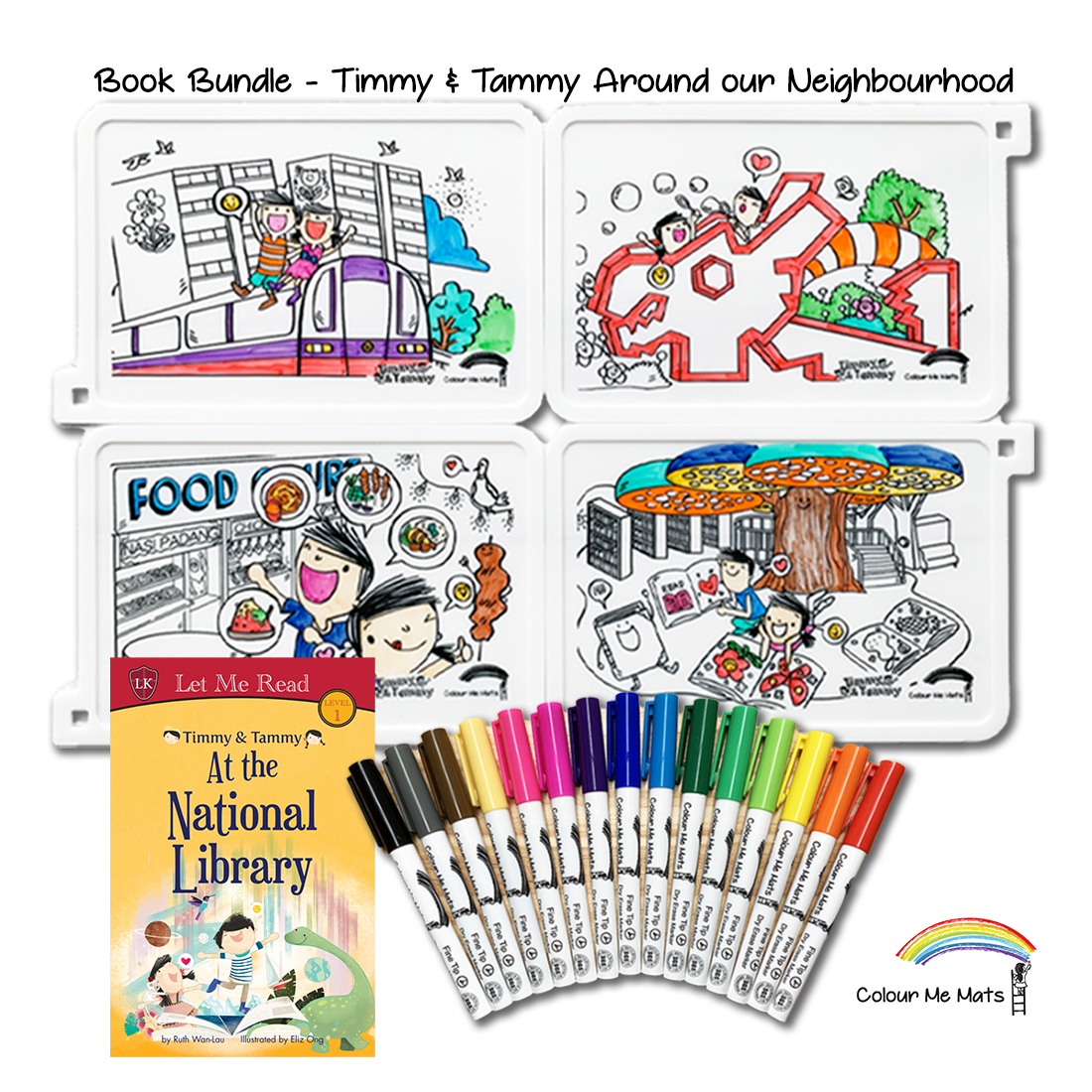 Book Bundle - T&T Around our Neighbourhood & National Library Book