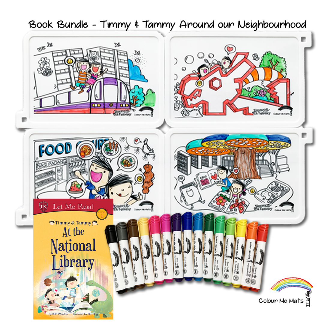 Book Bundle - T&T Around our Neighbourhood & National Library Book