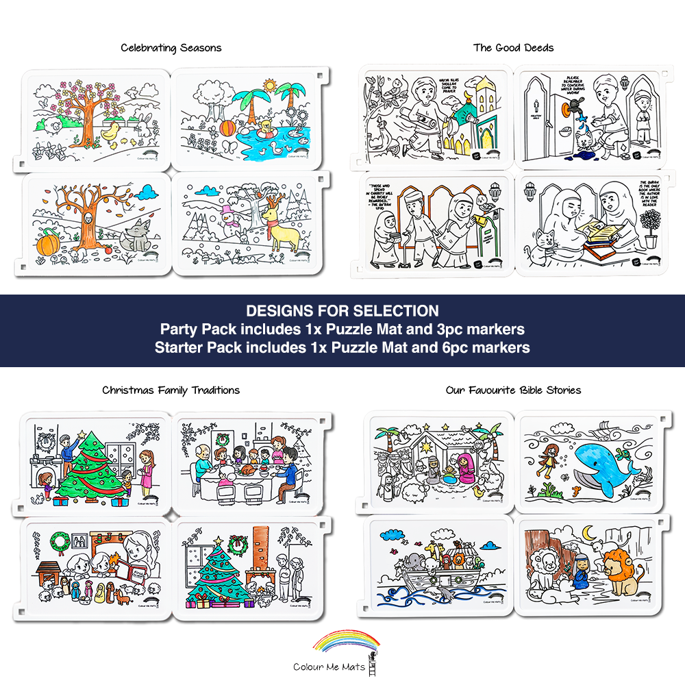 Puzzle Mat Starter Pack with 6pc Markers
