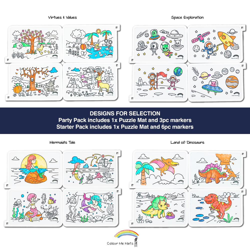 Puzzle Mat Starter Pack with 6pc Markers