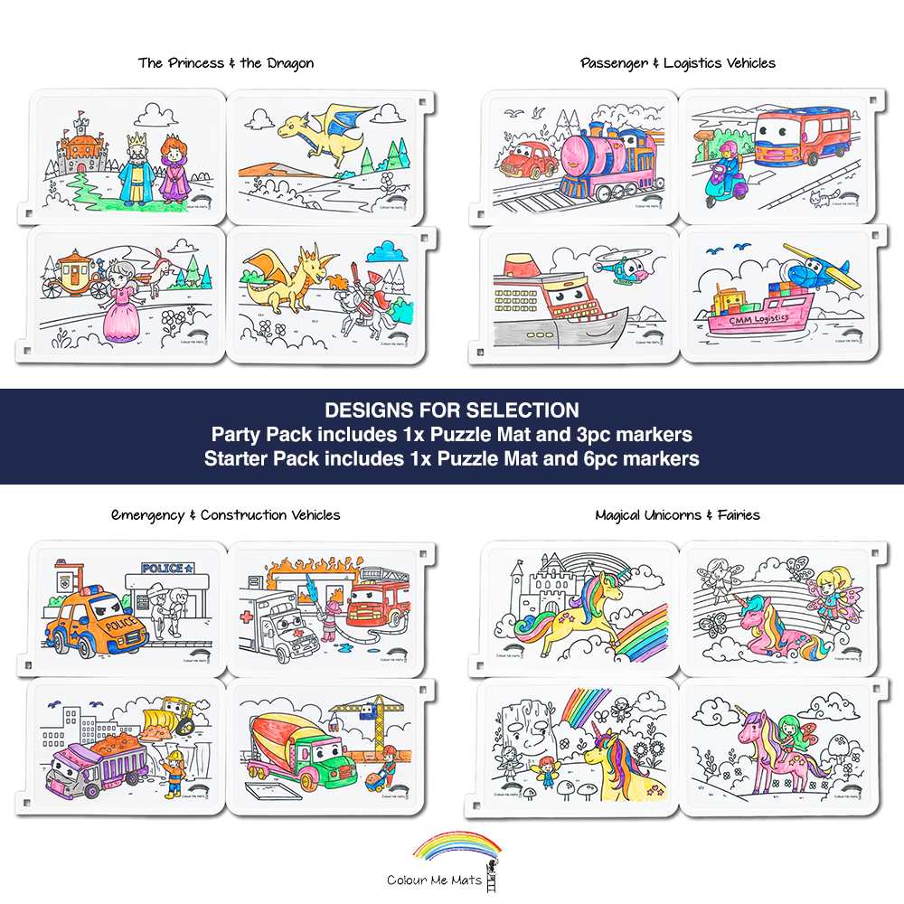 Puzzle Mat Starter Pack with 6pc Markers