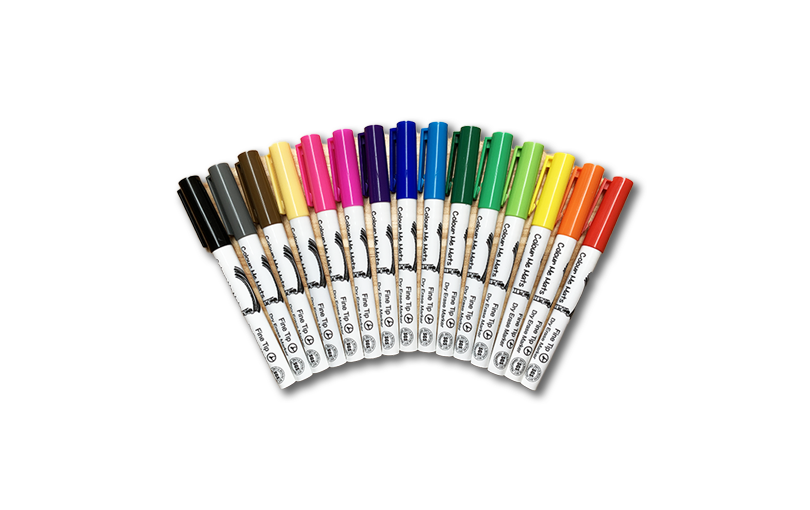 15pc Fine Tip Whiteboard Markers