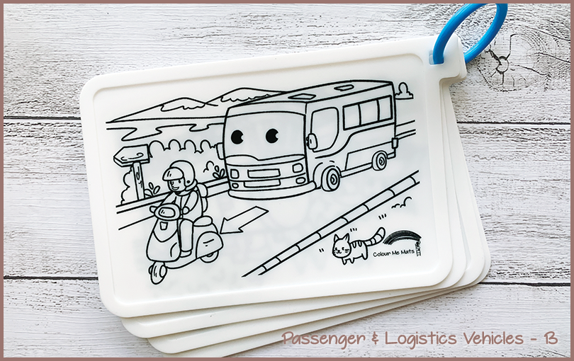 Passenger & Logistics Vehicles (Puzzle Mats)