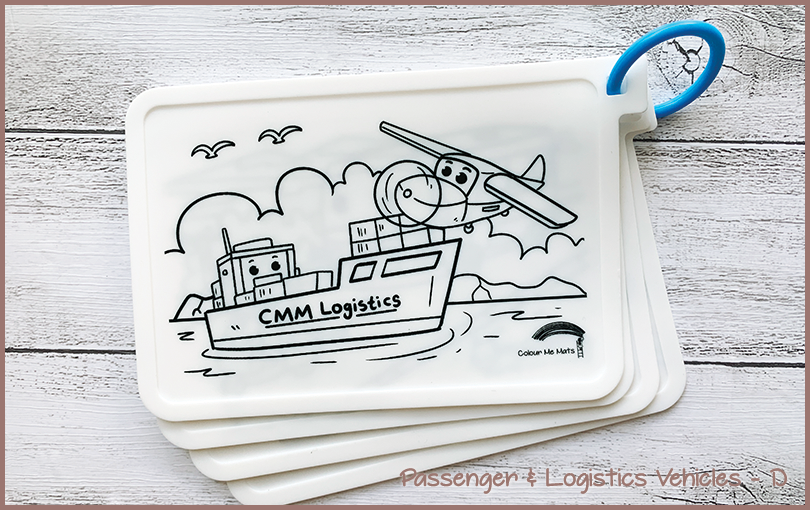 Passenger & Logistics Vehicles (Puzzle Mats)